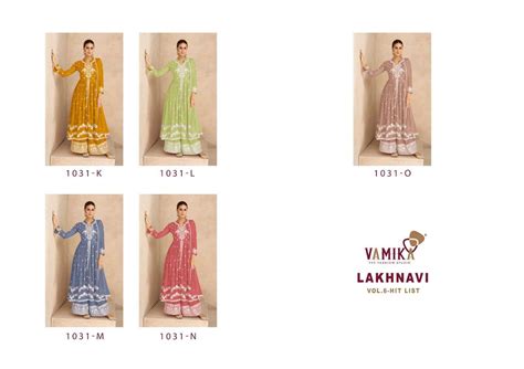 VAMIKA LAKHNAVI VOL 6 HIT LIST READYMADE LUCKNOWI SUIT CATALOGUE SUPPLIER