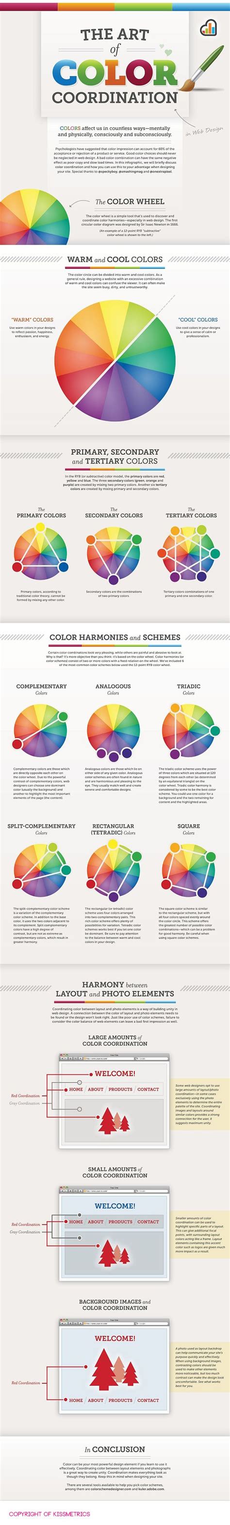 The Art of Color Coordination (With images) | Web design infographic, Coordinating colors, Color ...