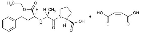 Enalapril Maleate, chemical structure, molecular formula, Reference ...