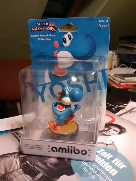 Blue Yoshi Amiibo by Avenger-210 on DeviantArt