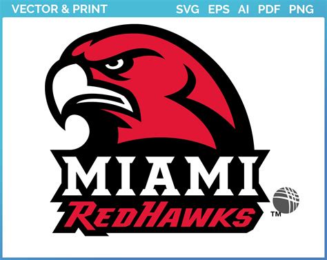 Miami (Ohio) Redhawks - Secondary Logo (2014) - College Sports Vector SVG Logo in 5 formats