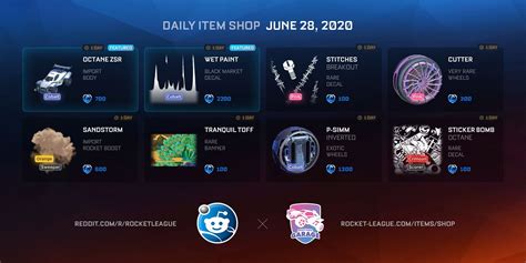 Item Shop Daily Items (06-28-2020) : r/RocketLeague