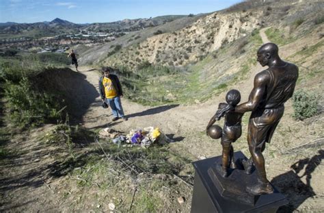 Kobe Bryant And Daughter Gianna's Statue Placed At Crash Site On Anniversary - Pragativadi