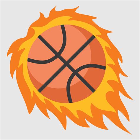 Fire basketball icon 2426208 Vector Art at Vecteezy