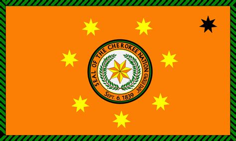 Cherokee flag (Native American tribe) : vexillology