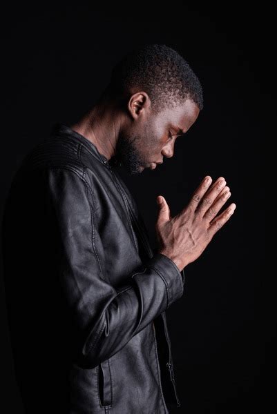 Black Christian Men Praying