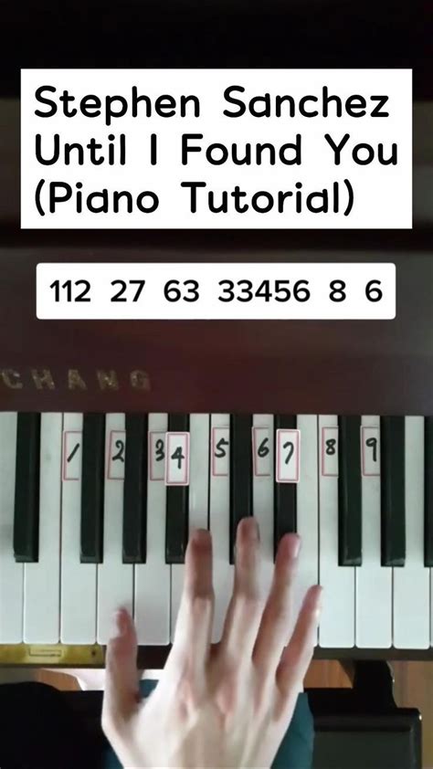 Stephen Sanchez - Until I Found You (Piano Tutorial) in 2022 | Piano music lessons, Piano ...