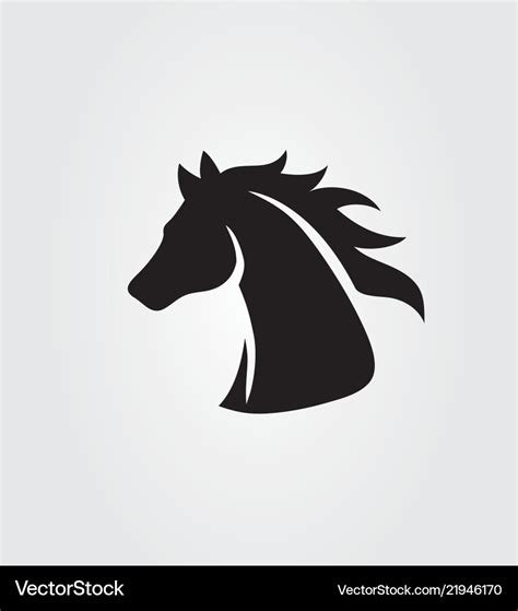 Head horse logo Royalty Free Vector Image - VectorStock