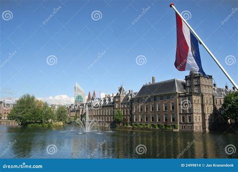 Dutch Parliament stock photo. Image of hofvijver, dutch - 2499814