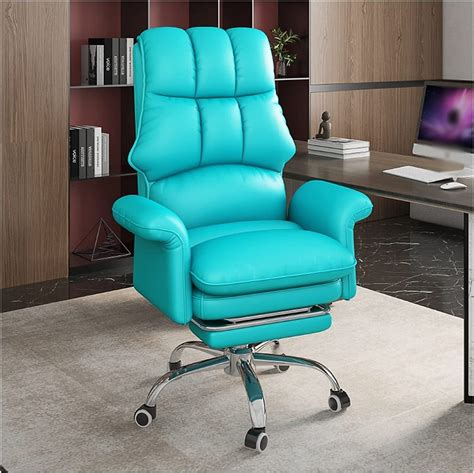 Amazon.com: HUIQC Office Chair,120° Reclining Lunch Break Seat,PU Leather Computer Chairs ...