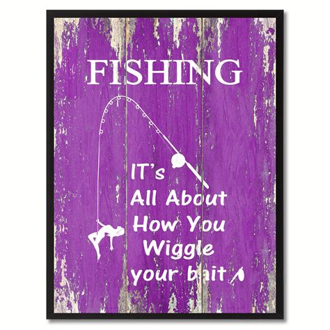 Fishing Inspirational Saying Gift Home Décor Wall Art | Fishing quotes, Custom picture frame ...