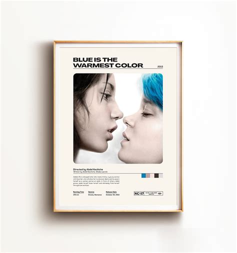 Blue Is The Warmest Color Movie Poster Minimal Movie Print | Etsy