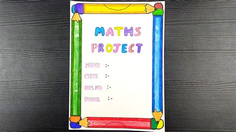 Maths Project Cover Page Ideas Project Cover Page Mat - vrogue.co