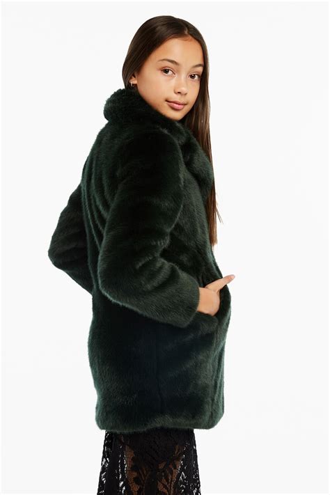 Faux Fur Midi Coat | Tween Girls 7-16 Coats & Jackets | Bardot Junior