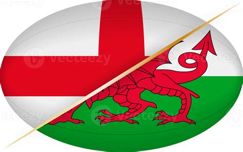 England vs Wales icon in the shape of a rugby ball 20050332 PNG