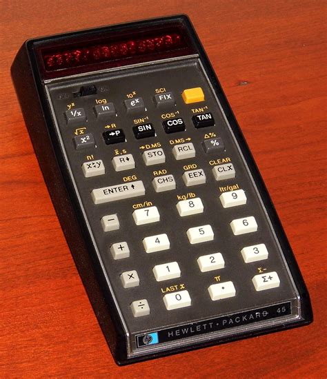 Vintage Hewlett-Packard HP-45 Scientific Calculator 1973-1976