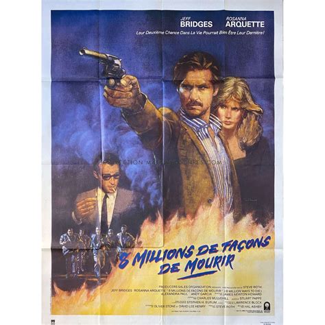 8 MILLIONS WAYS TO DIE French Movie Poster - 47x63 in. - 1986