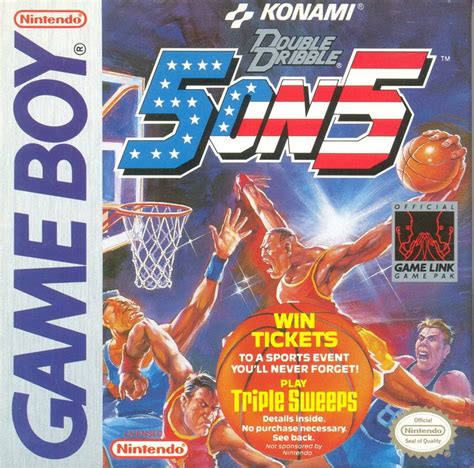 Double Dribble (1991) Game Boy box cover art - MobyGames