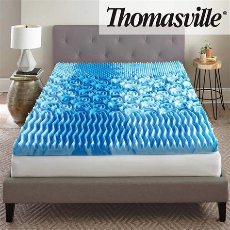 Thomasville 3" Cool Tri-zone Gel Memory Foam Mattress Topper-Queen - Walmart.com