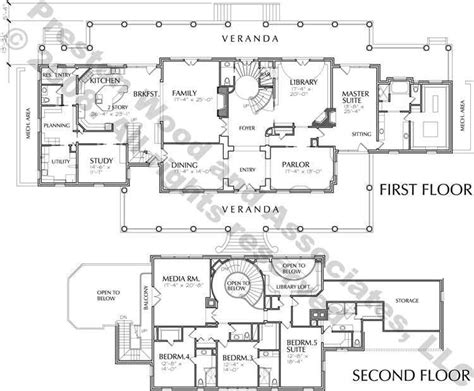 2 Story House Plan, Residential Floor Plans, Family Home Blueprints, D ...