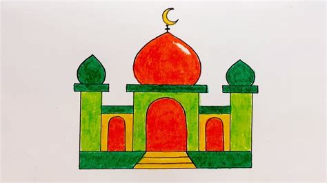 Mosque Drawing For Kids