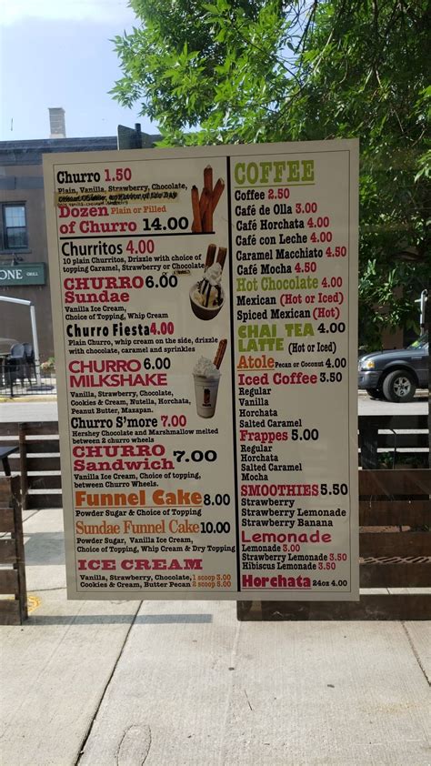 Menu at Xurro Churro Factory desserts, Chicago, N Lincoln Ave