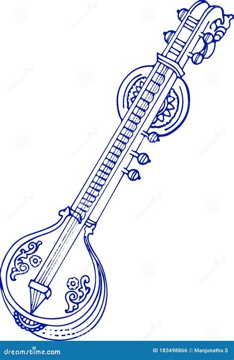 Veena- Indian Music Instrument Stock Photo | CartoonDealer.com #5532762