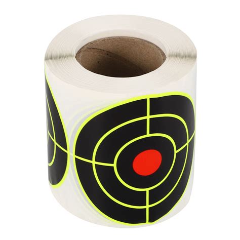 3 inch Shooting Splatter Target Stickers Roll Fluorescent Self Adhesive Paper 3" | eBay