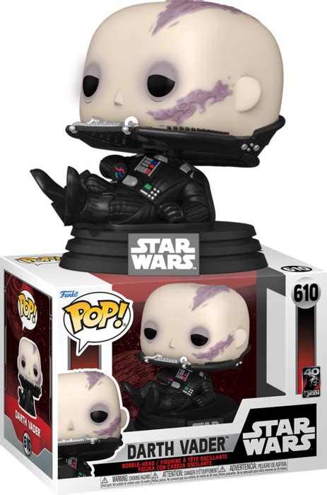 Star Wars Episode VI: Return of the Jedi | Darth Vader (Unmasked) 40th Anniversary Pop! Vinyl ...