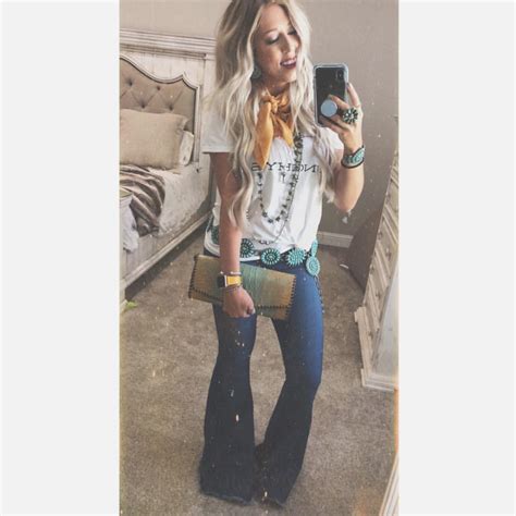 Pin by drush drush on LOVE YOUR FLARES! 41 | Country style outfits, Western chic fashion ...