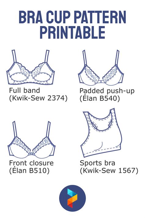 13 Best Bra Cup Pattern Printable - printablee.com