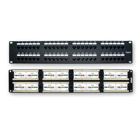 48-Port CAT 6 110 Type Patch Panel Rackmount - American Teledata Store