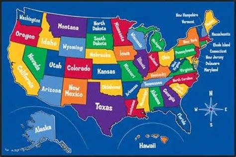 Name All 52 States in USA? - Questions and Answers | Maps for kids, Us map, Map