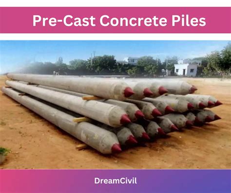 Precast Concrete Piles: Advantages & Disadvantages of Precast Concrete Piles - Dream Civil