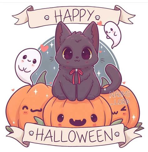 Pin by Grex Larson on tanu | Cute halloween drawings, Anime halloween, Cute drawings