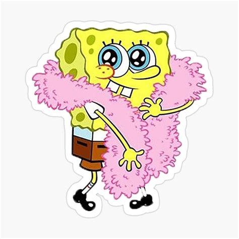 SpongeBob Fashionista Sticker by abhiSNAKErana | Bubble stickers, Preppy stickers, Cute laptop ...