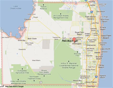 Palm Beach County Florida map | Palm beach county, Map of florida ...