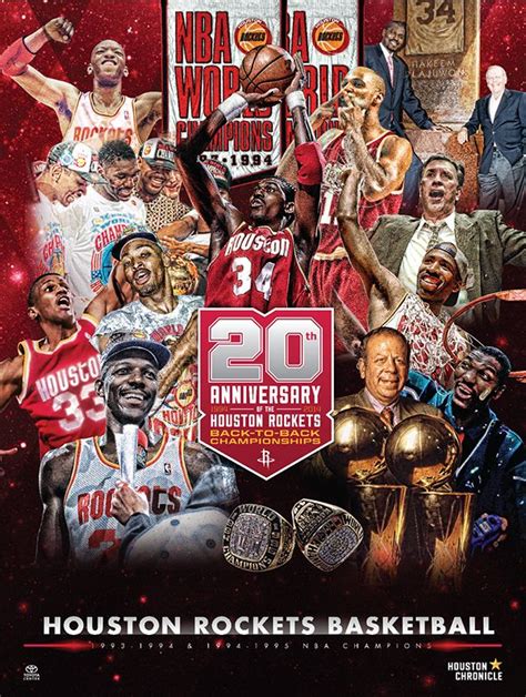 Houston Rockets 20th Anniversary Champions Badge on Behance | Houston ...