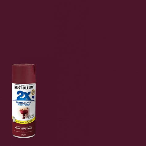 Rust-Oleum 340g Claret Wine Satin 2X Ultra Cover Spray Paint - Bunnings ...