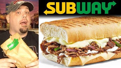 Subway Steak & Cheese Fresh Melt Review - YouTube