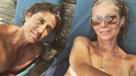 Gwyneth Paltrow sunbathes topless with husband Brad Falchuk while ...