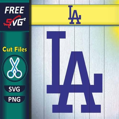 LA Dodgers SVG free for Cricut, Los Angeles Dodgers SVG