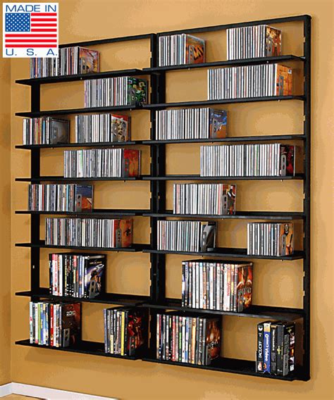 dvd shelves | AVM - Omni - Wall Mount - Double CD DVD Rack | Home Ideas ...