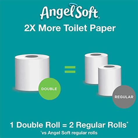 Angel Soft® Toilet Paper with Fresh Lavender Scented Tube, 48 Double Rolls = 96 Regular Rolls, 2 ...