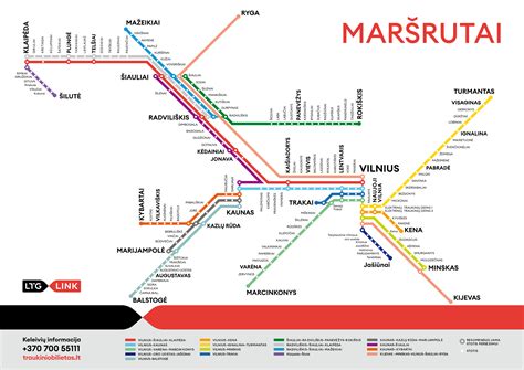 Map of the Lithuanian Railway Network by LTG Link (2021) : r/TransitDiagrams