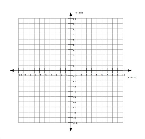 😍 Graph Paper with Axis Printable Template 😍 [PDF]