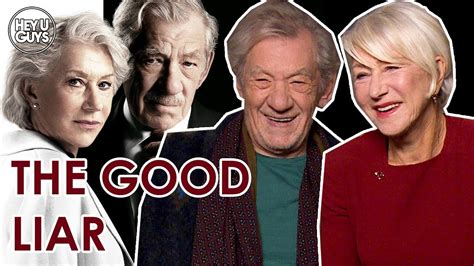 Ian McKellen & Helen Mirren Interview - The Good Liar - YouTube