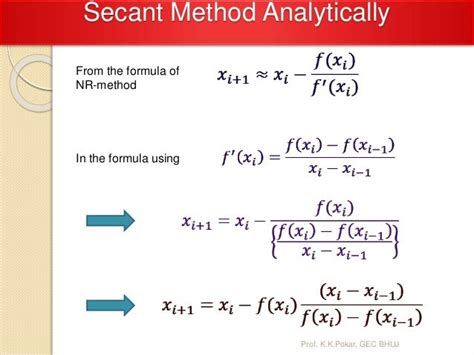 Secant method