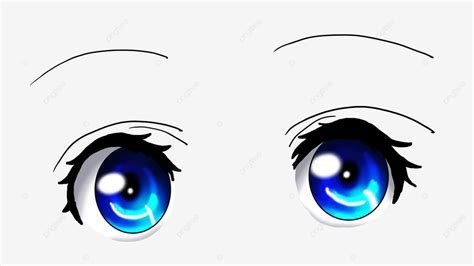 Manga Style White Transparent, Eyes Anime Manga Style Kawaii, Eye, Anime, Kawaii PNG Image For ...