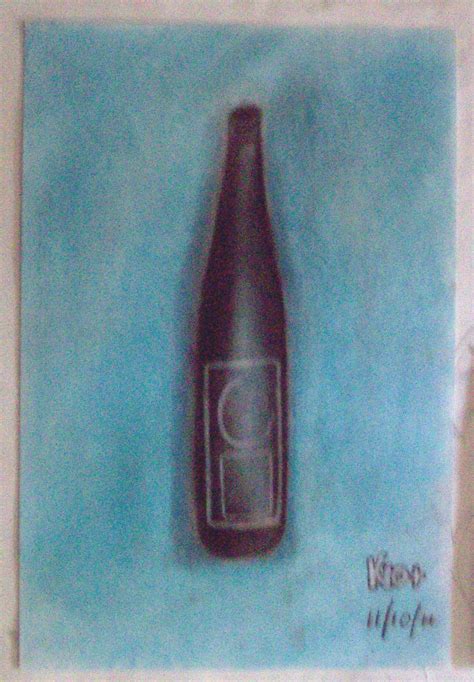 Wine Bottle (Charcoal Drawing) by sksuijilil on DeviantArt